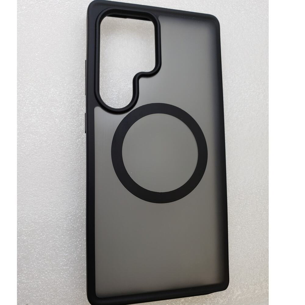 TORRAS Magnetic Translucent Case for Samsung Galaxy S25 Ultra. Black